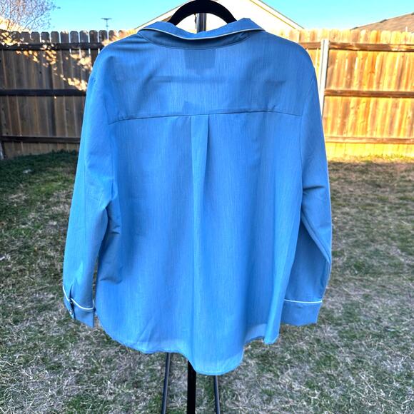 Buru Pajama light blue Top with Pocket XL - Picture 2 of 4